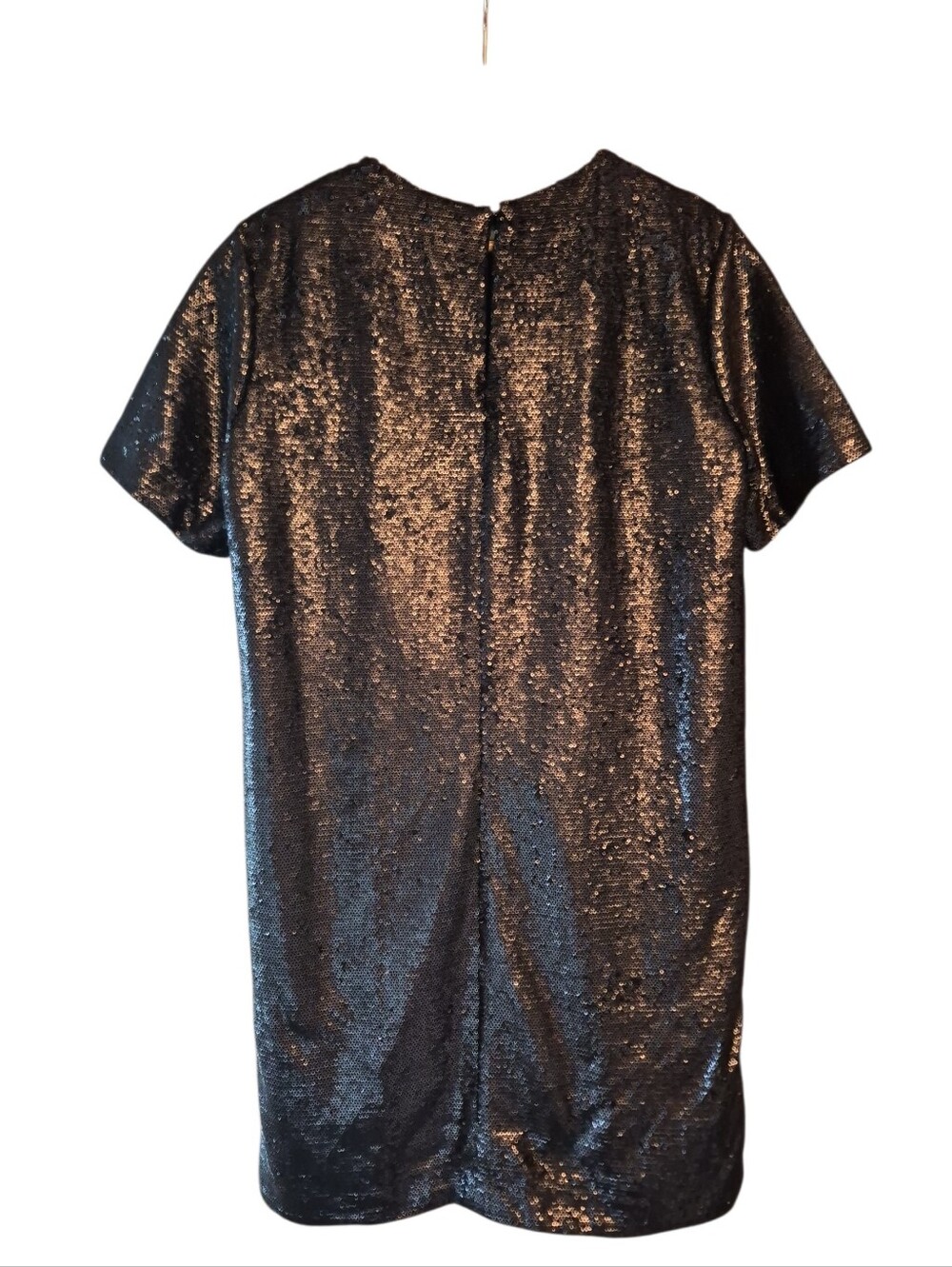 GAP Dress Mini Sequin Party Cocktail Black Dress Size Small - Picture 3 of 10